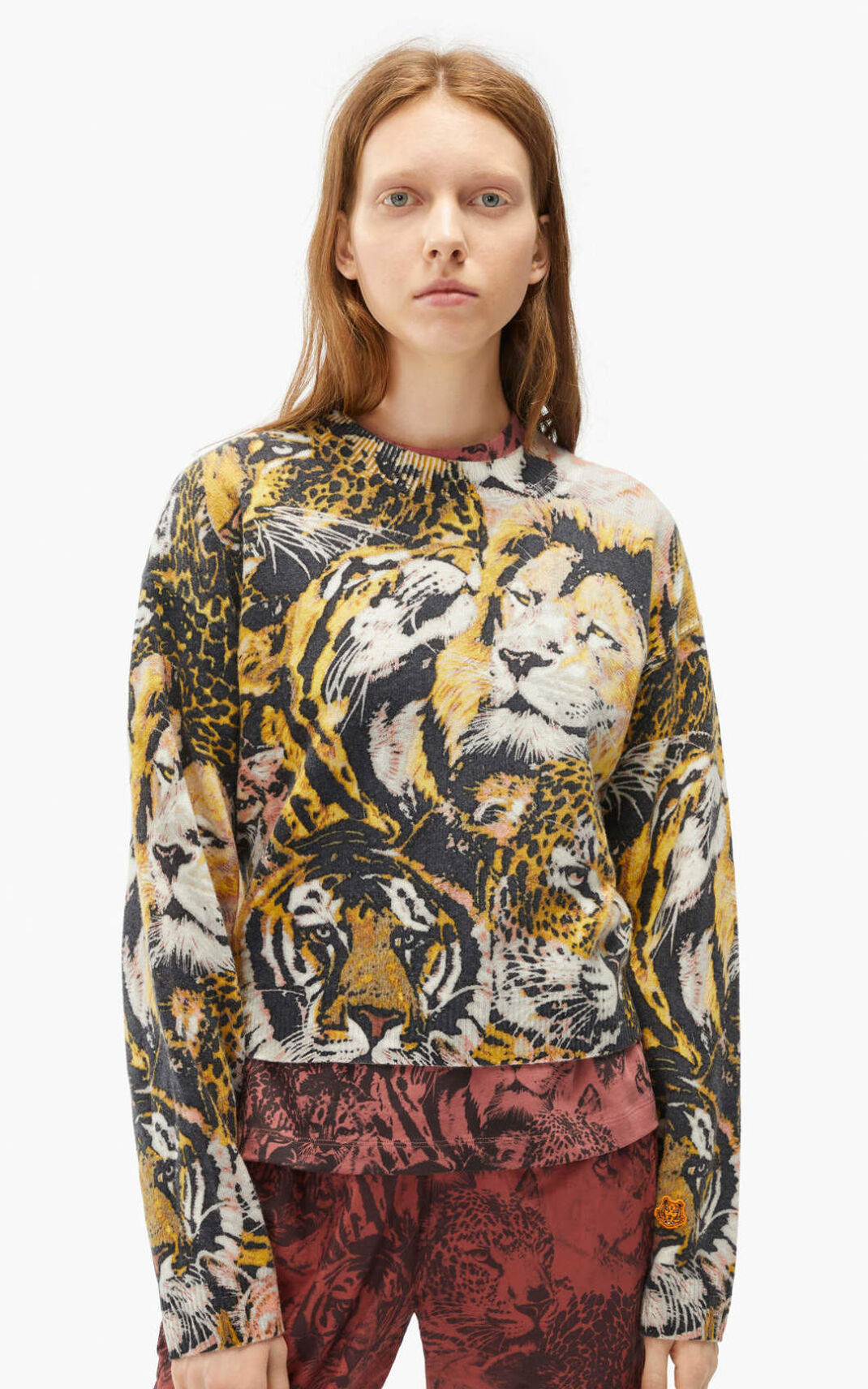 Kenzo Wildtigers wool πουλόβερ γυναικεια Πολύχρωμο Πολύχρωμο | GR419791